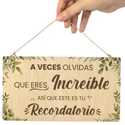 Carteles en madera